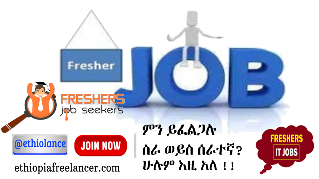 What are the best job sites in Ethiopia for Freshers?