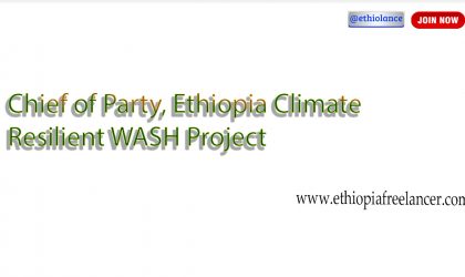 Chief of Party, Ethiopia Climate Resilient WASH Project