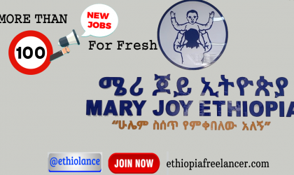 Mary Joy Ethiopia New Job Vacancy Looking for More than100 new jobs for #Fresh Graduates