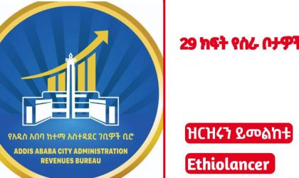 Addis ababa revenue authority job vacancy